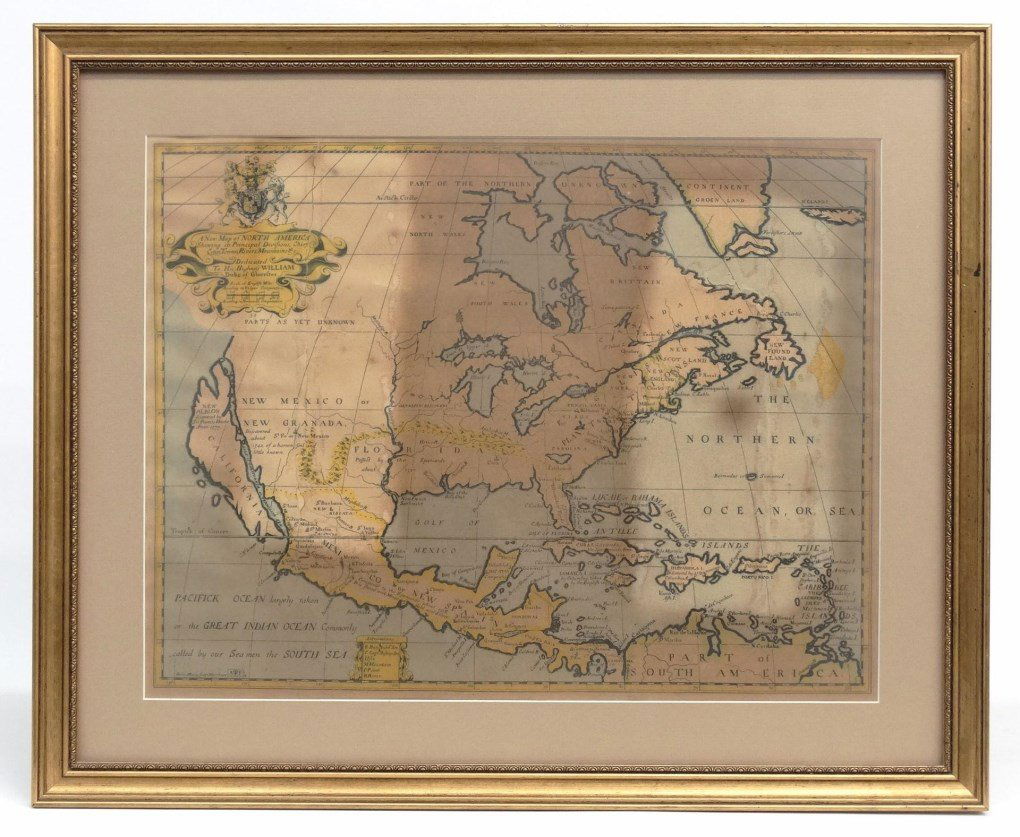 Early Map: "A New Map Of North America...." (1 of 4)