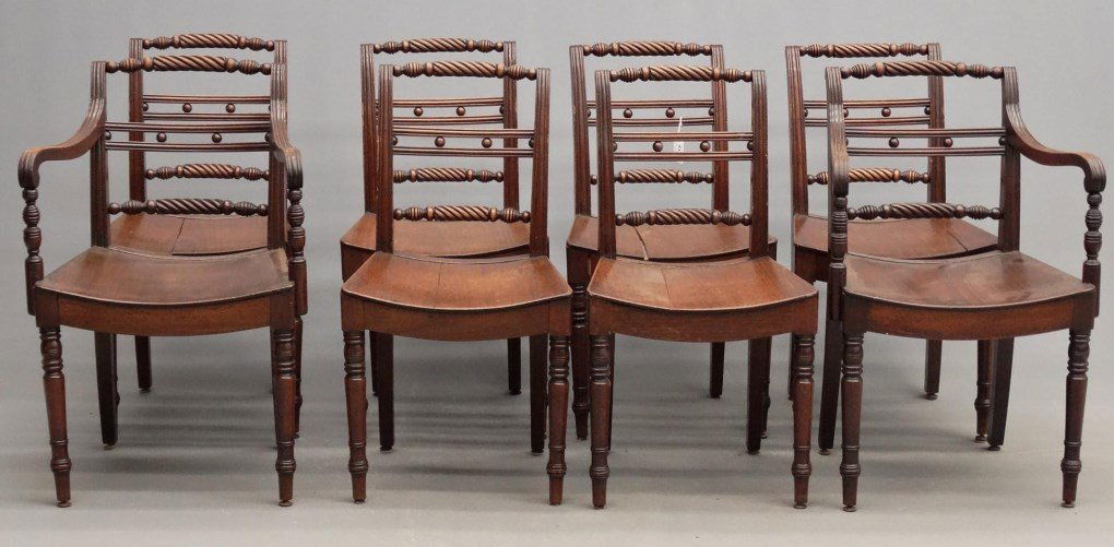 Set Of (8) 19th c. English Chairs (1 of 10)