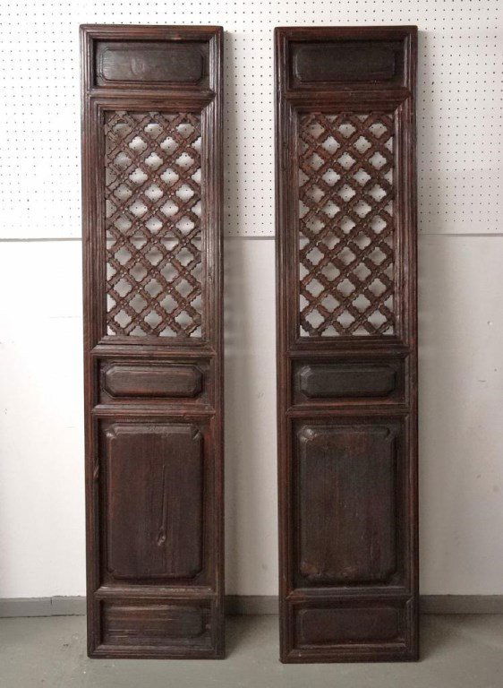Pair Asian Carved Panels (1 of 4)