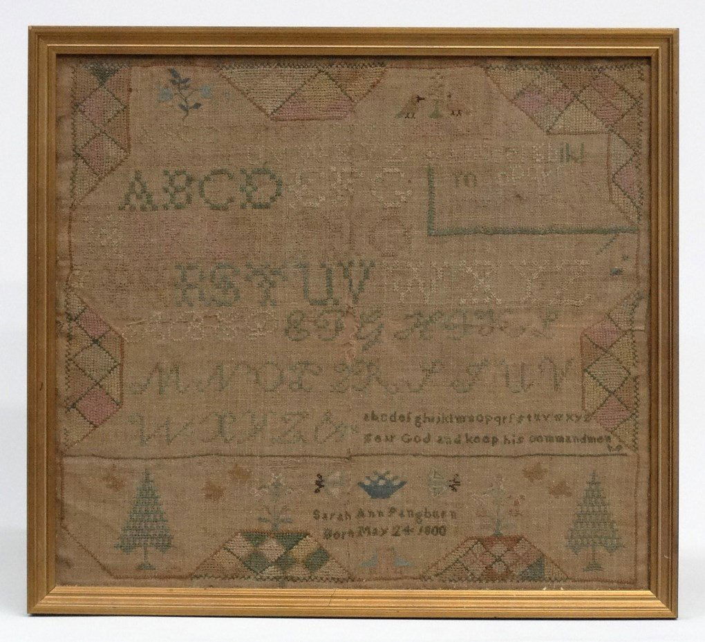 19th c. Needlework Sampler (1 of 6)