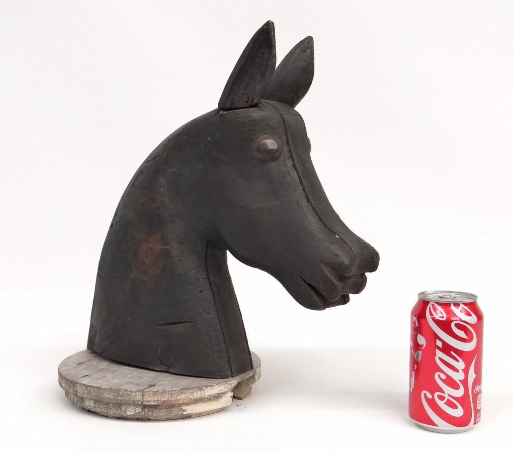 Folk Art Carved Horse Head (1 of 6)