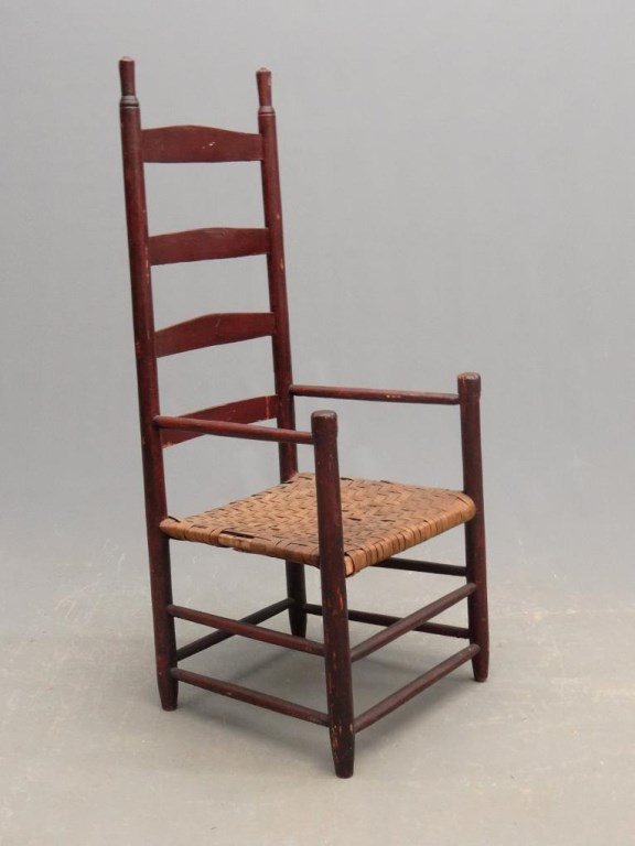 19th c. Ladderback Chair (1 of 4)