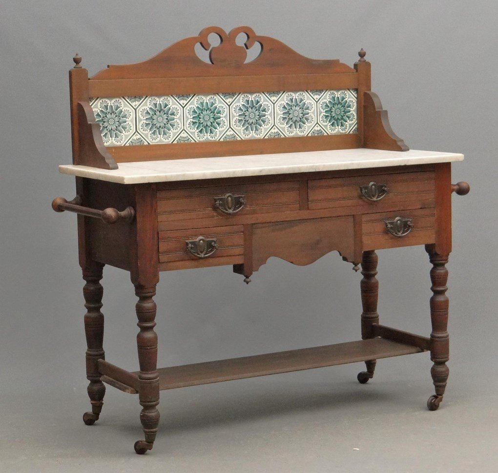Victorian Marble Top Commode (1 of 8)