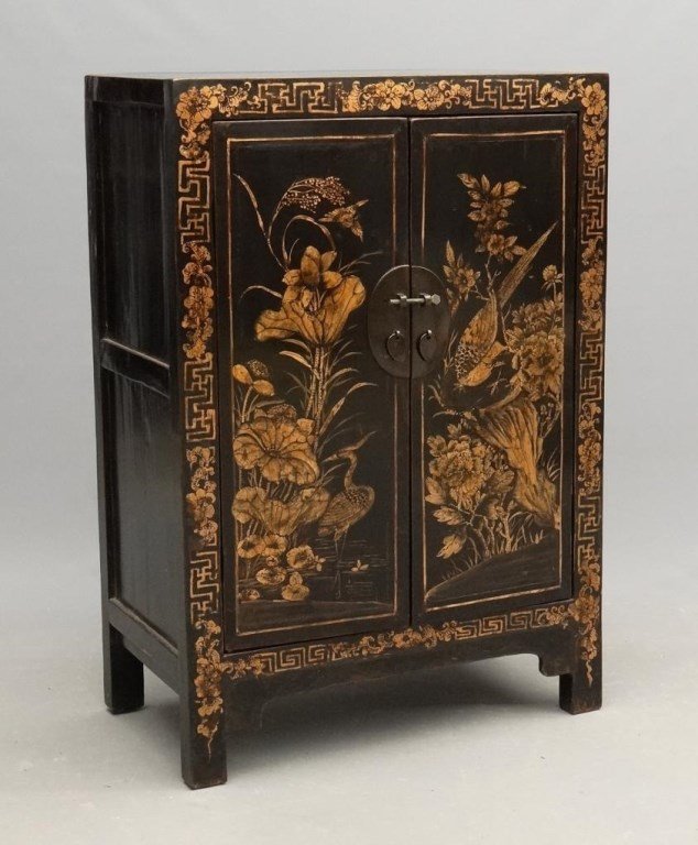 Asian Lacquered Cabinet (1 of 10)