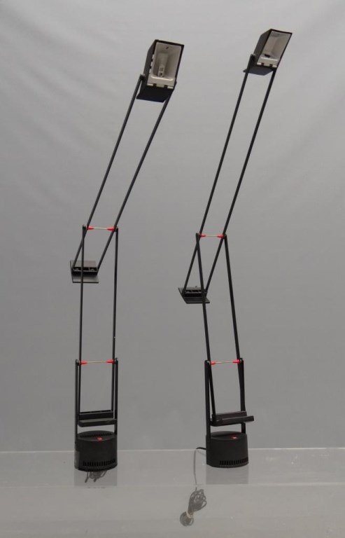 Pair Artemide Tizio Lamps: Pair Artemide Tizio lamps. 45" Ht. each.