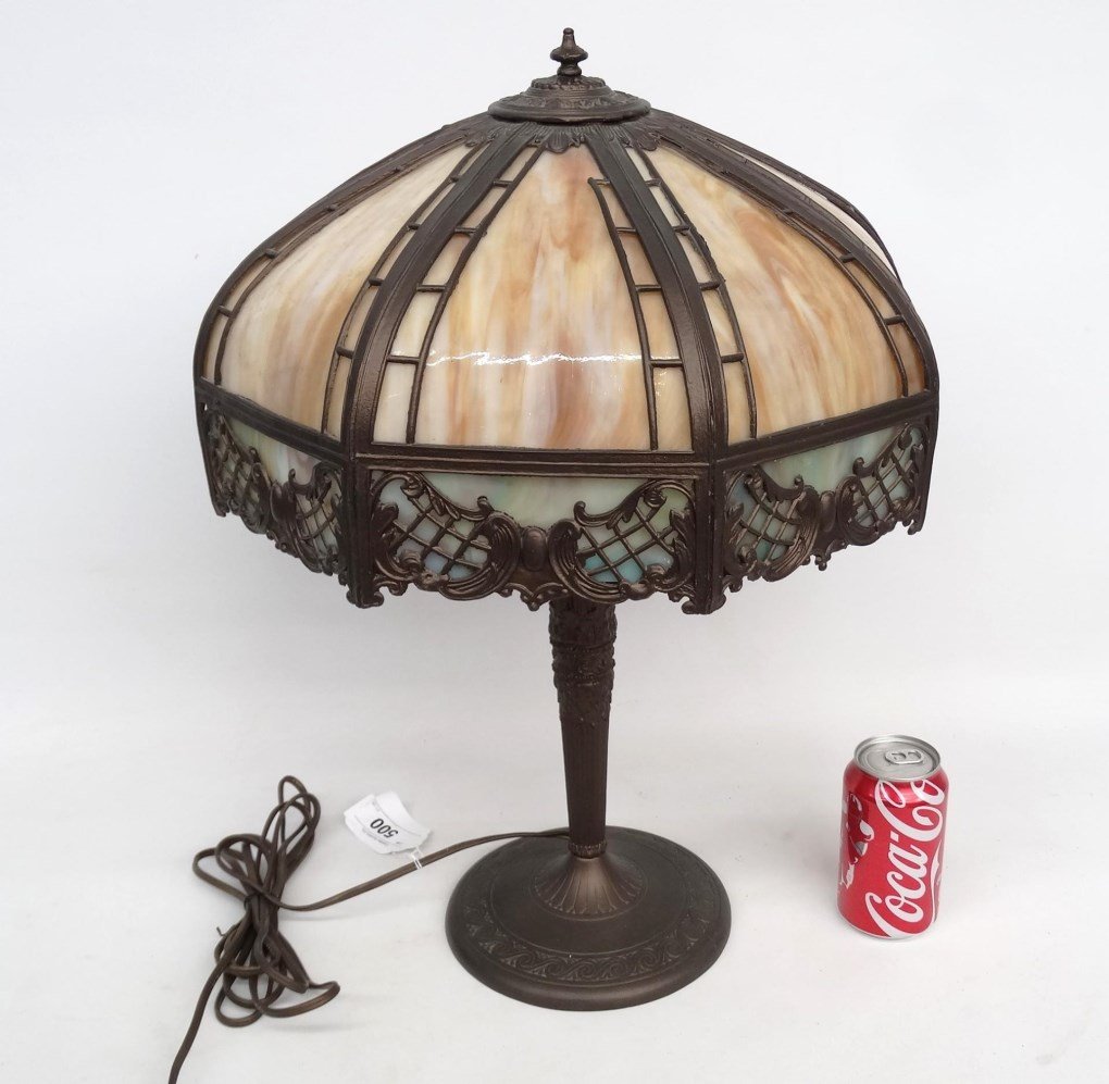 Slag Glass Lamp (1 of 4)