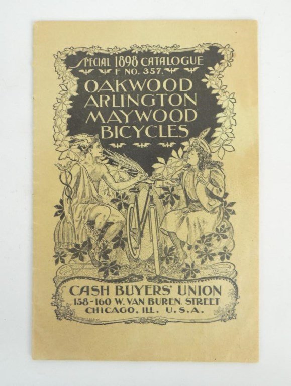 Catalog: 1898 "Oakwood Arlington Maywood Bicycles" (1 of 8)