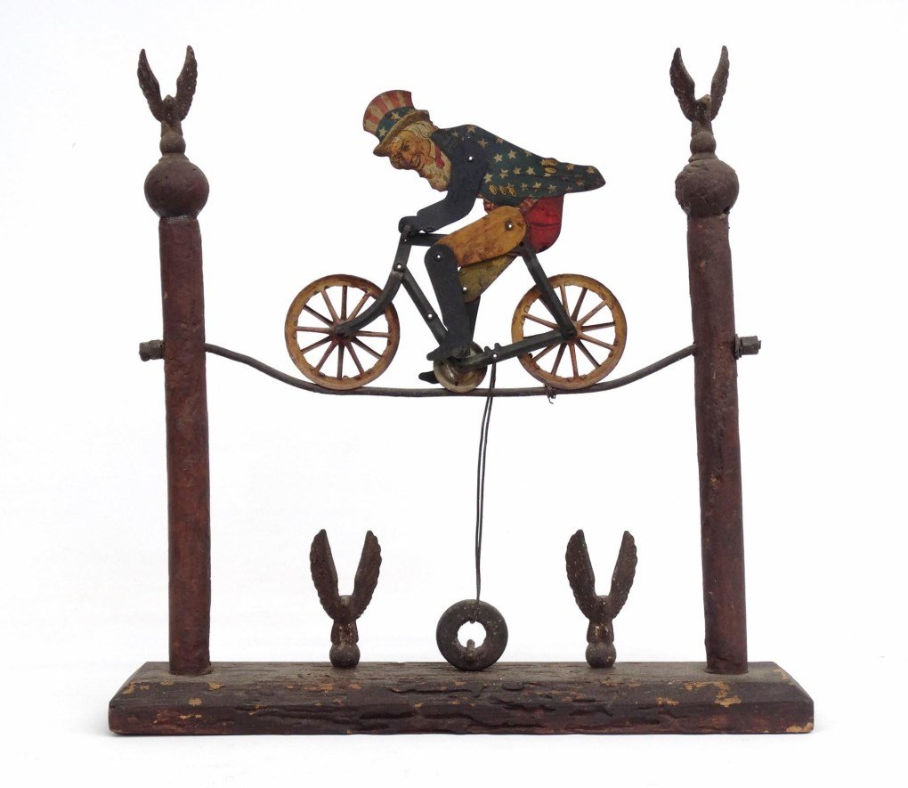Uncle Sam On Bicycle Balance Toy (1 of 9)