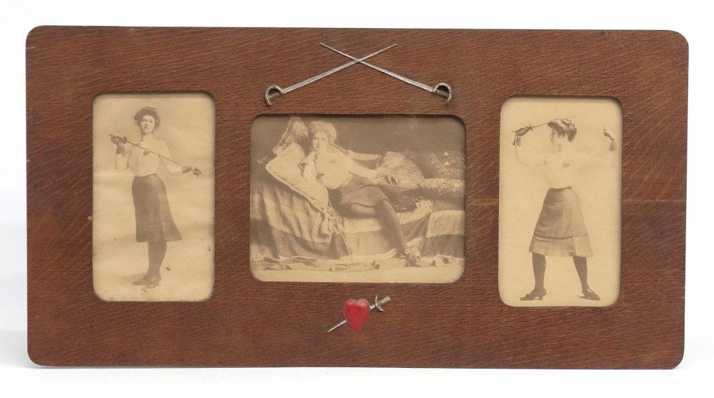 Victorian Frame With Female Sword Fighter (1 of 4)