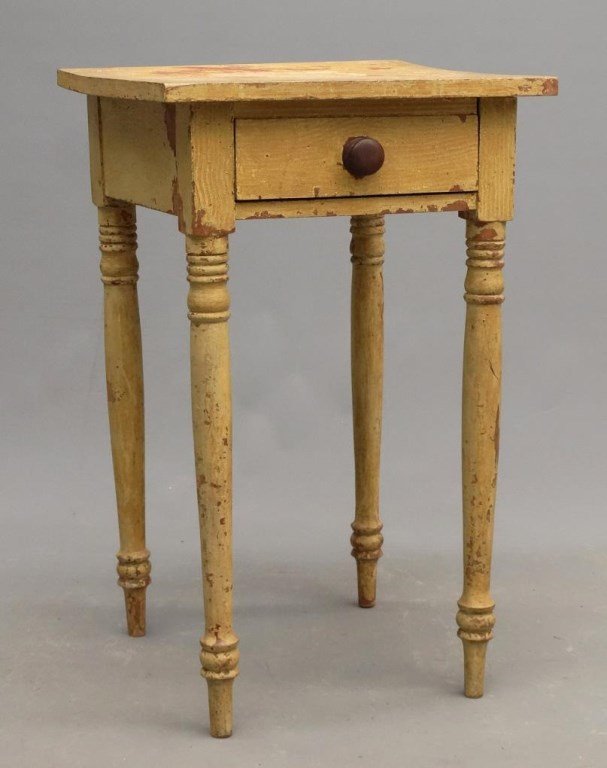 19th c. Paint Decorated Stand (1 of 4)