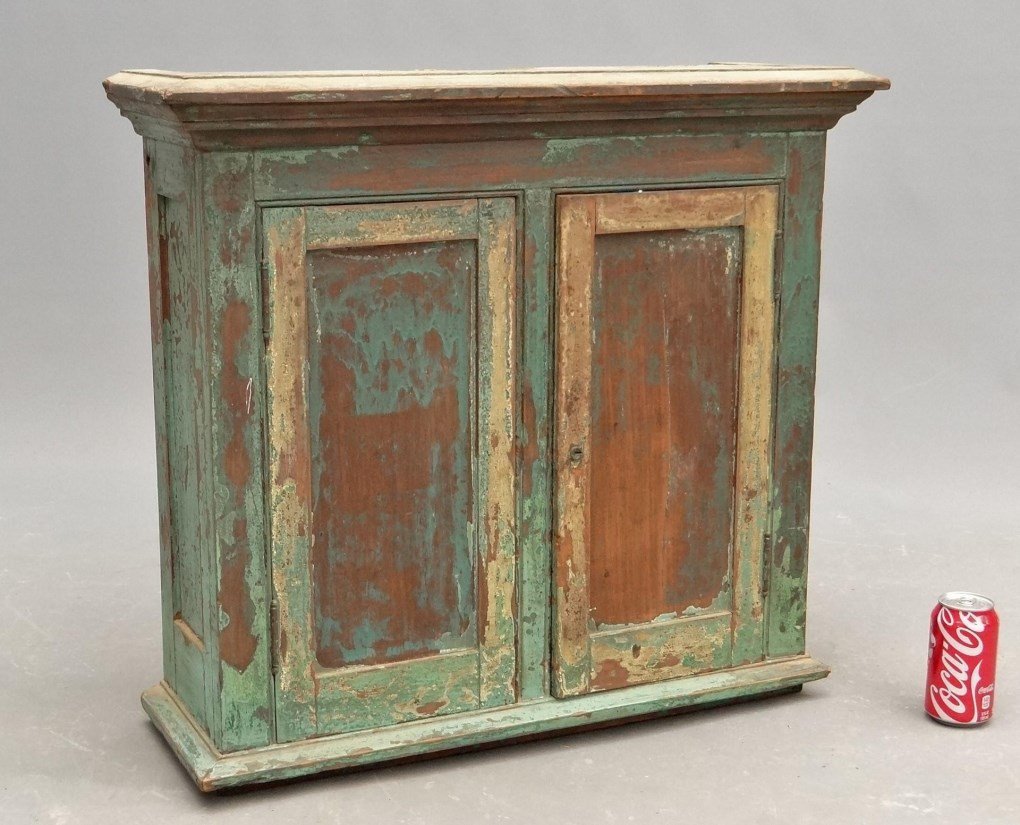 19th c. Two Door Hanging Cupboard (1 of 5)