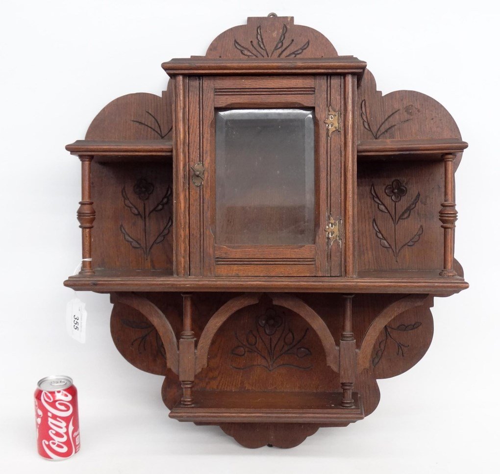 Victorian Oak Wall Shelf (1 of 5)