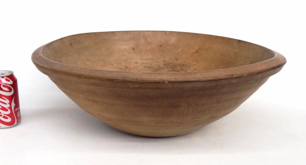19th c. Turned Wooden Bowl (1 of 3)