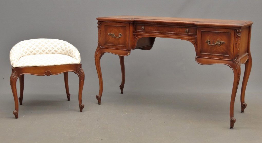 French Style Desk With Stool (1 of 6)