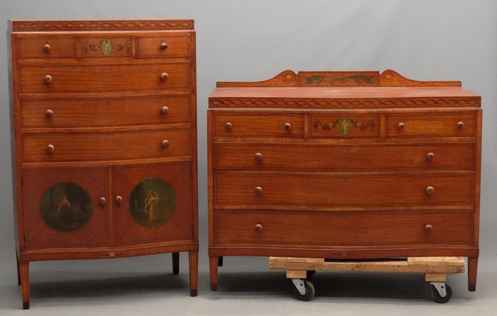 C. 1900's Paint Decorated Server & Dresser (1 of 10)