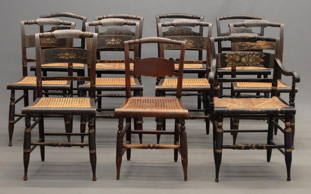 Assembled Lot of Hitchcock Chairs (1 of 10)
