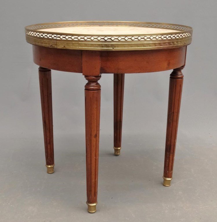 Marble Top Lamp Table (1 of 4)