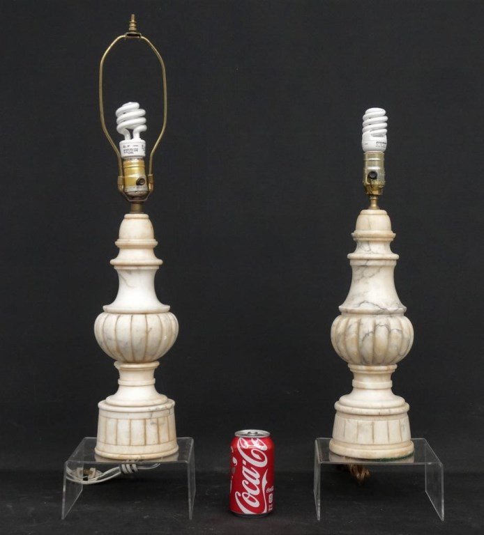 Pair Of Alabaster Lamps (1 of 5)