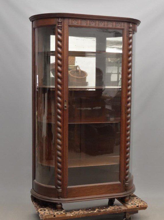 Victorian Oak China Closet (1 of 6)