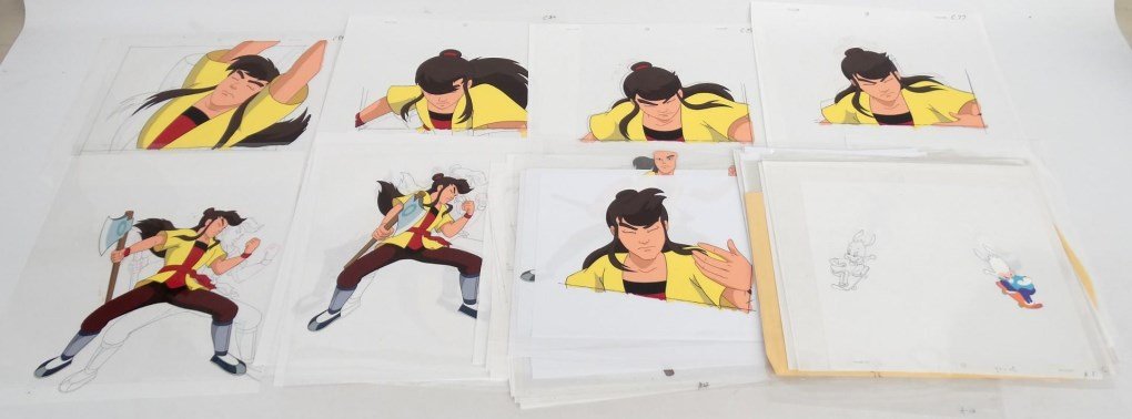 Cartoon Art Cells: Collection of various cartoon art cells.