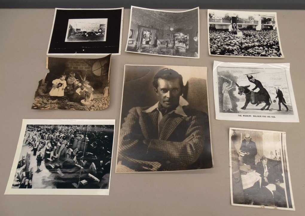 Wire Photographs: Lot of misc. photographs including wire images. Includes gangster image, Nazi image, St. Valentines Day Massacre, E. G. Walton Home, etc..