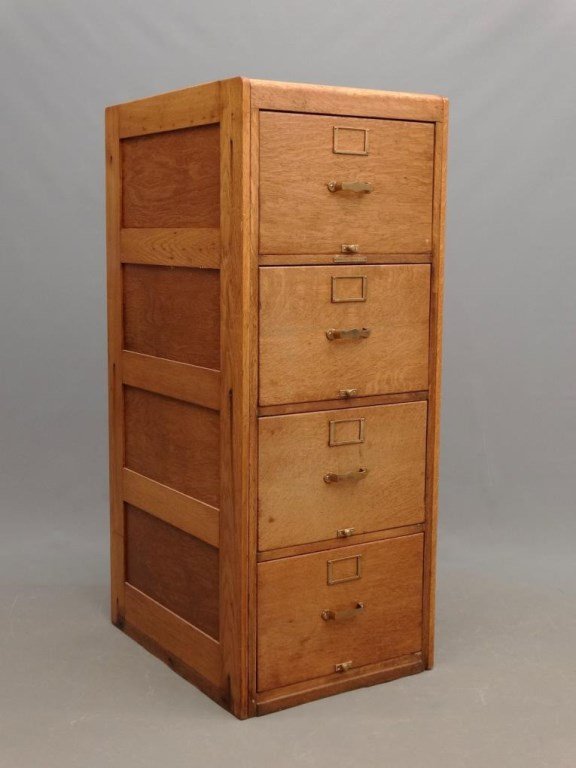 Oak File Cabinet (1 of 4)