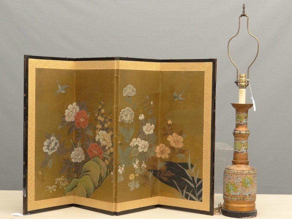 Asian Lamp & Screen (1 of 4)