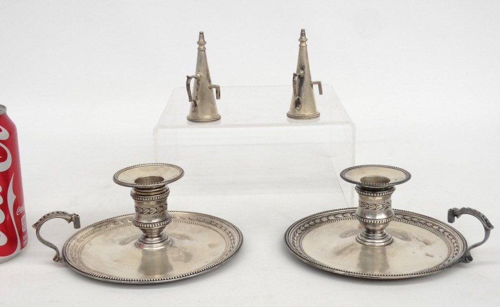 Pair Of Tiffany Sterling Silver Chambersticks (1 of 6)