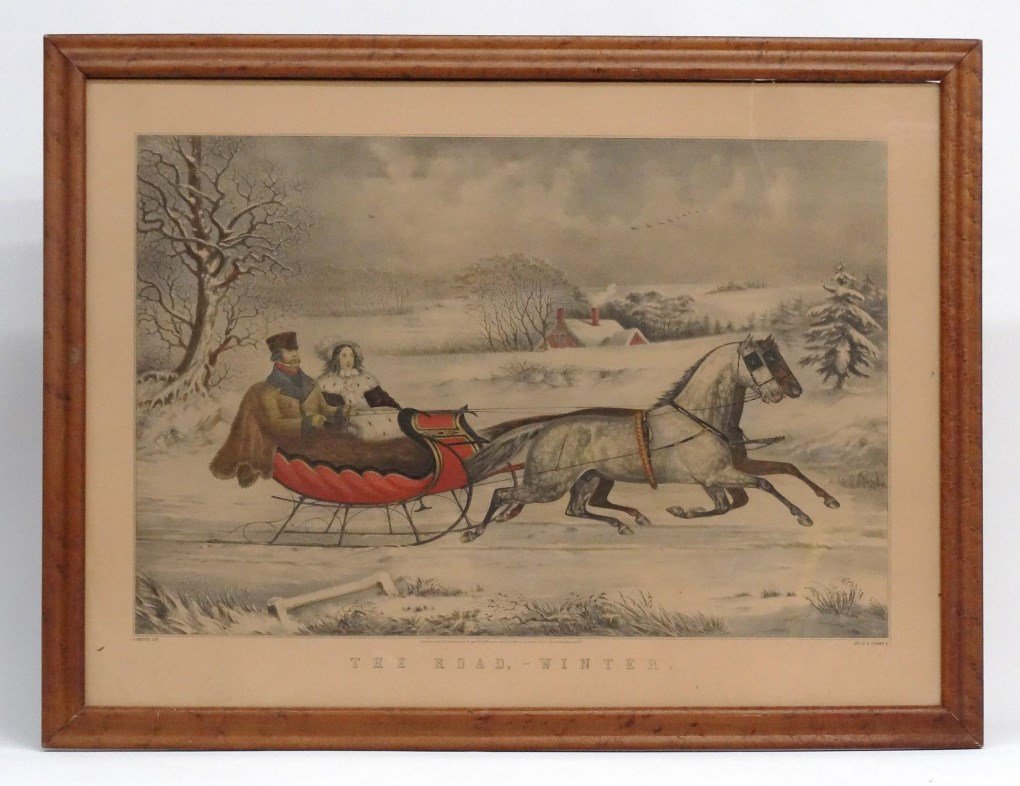 Currier And Ives "The Road-Winter" (1 of 7)