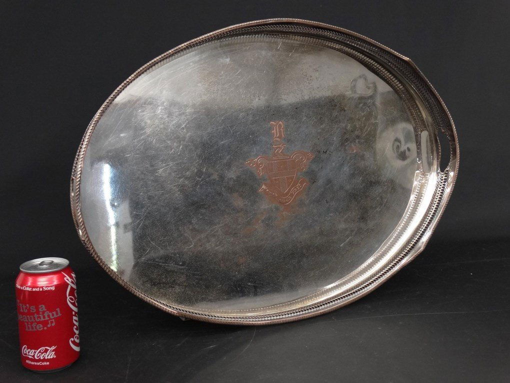 Sheffield Tray: Sheffield tray. 24" x 16".