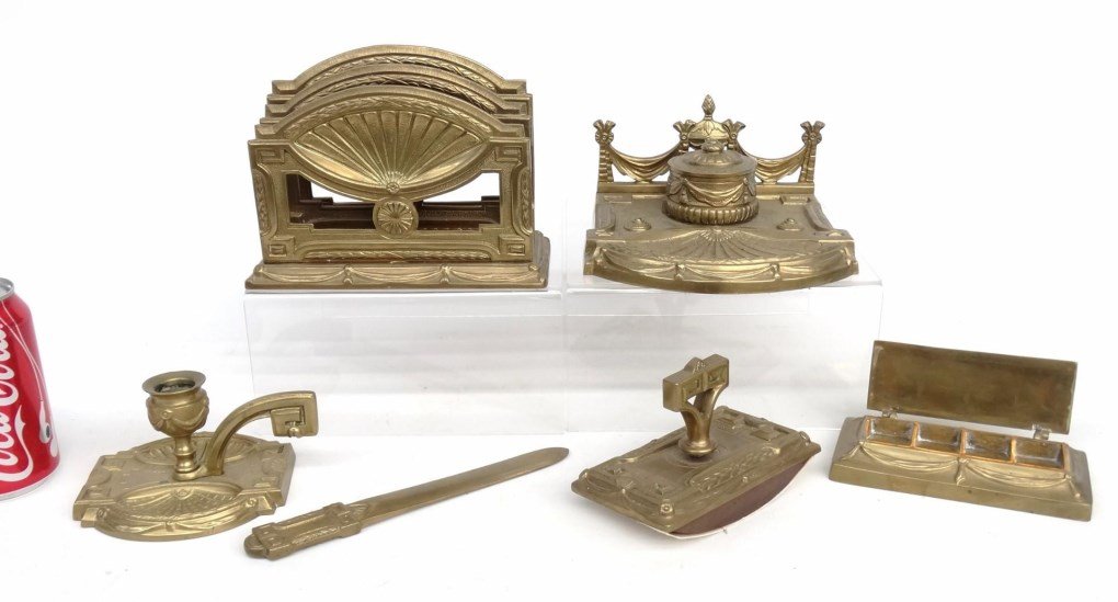 Brass Inkwell Set (1 of 6)