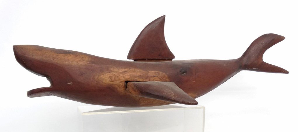 Folk Art Wooden Shark (1 of 10)