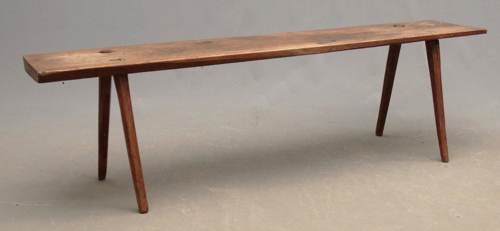 19th c. Peg Leg Bench (1 of 4)