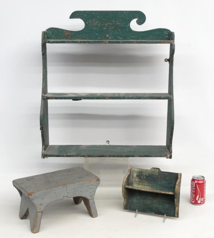 19th c. Wall Shelf Lot (1 of 5)