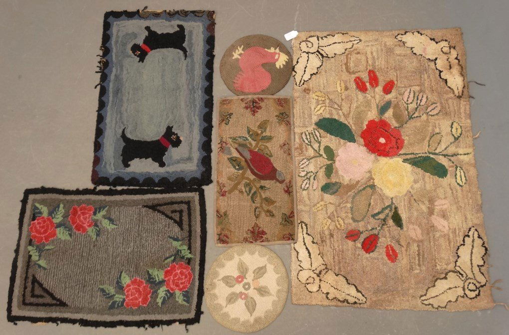 Hooked Rug Lot (1 of 9)