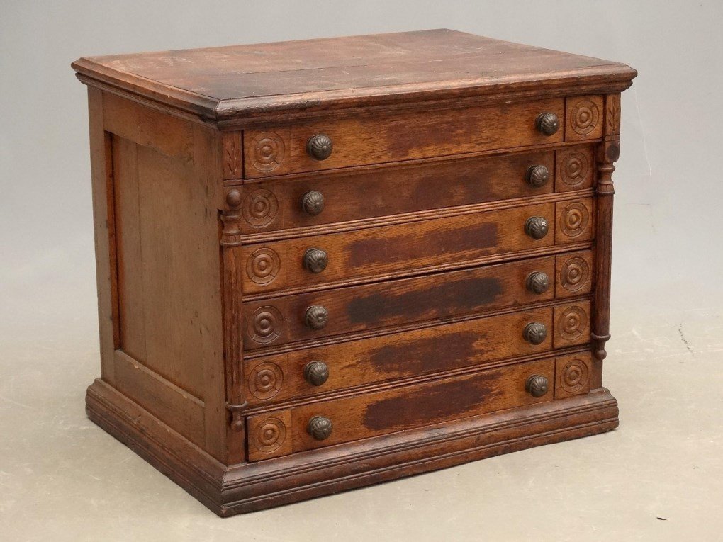 19th c. Clark's Spool Cabinet (1 of 7)
