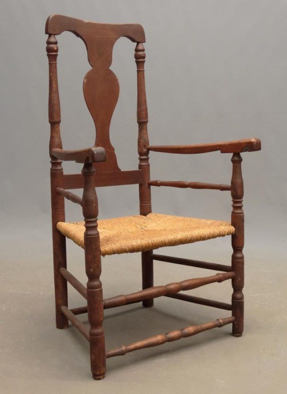 18th c. Queen Anne Armchair (1 of 6)