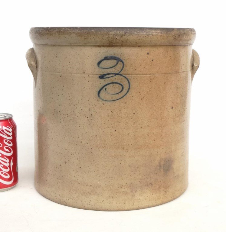 19th c. Stoneware Crock (1 of 5)
