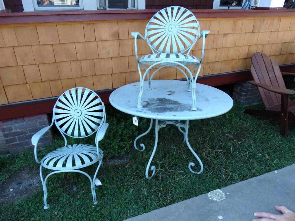 Pair Of Spring Chairs & Table (1 of 4)