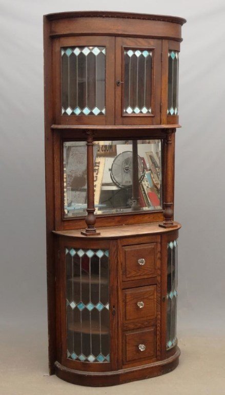 Victorian Oak Cabinet (1 of 6)