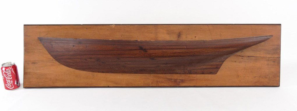 Half Hull Boat On Plaque (1 of 8)
