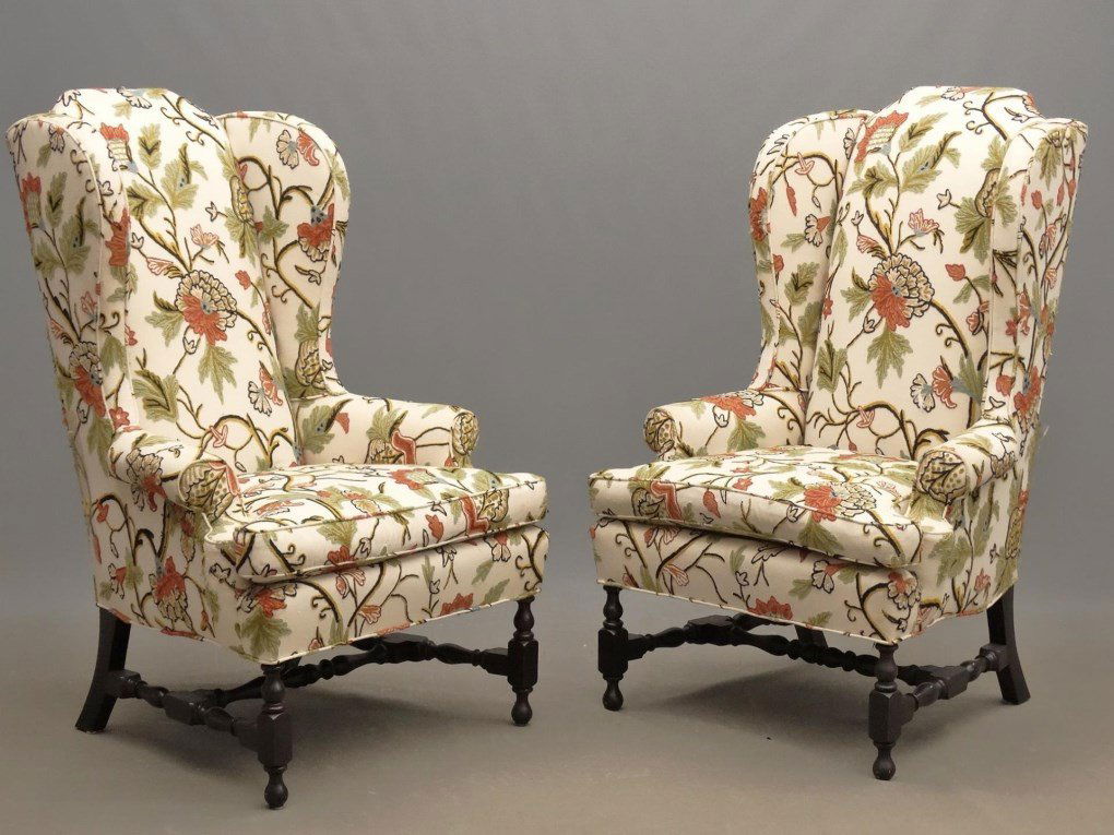 Pair Of Wing Chairs (1 of 5)
