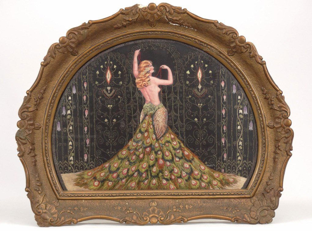 C. 1900's Framed Needlework (1 of 7)