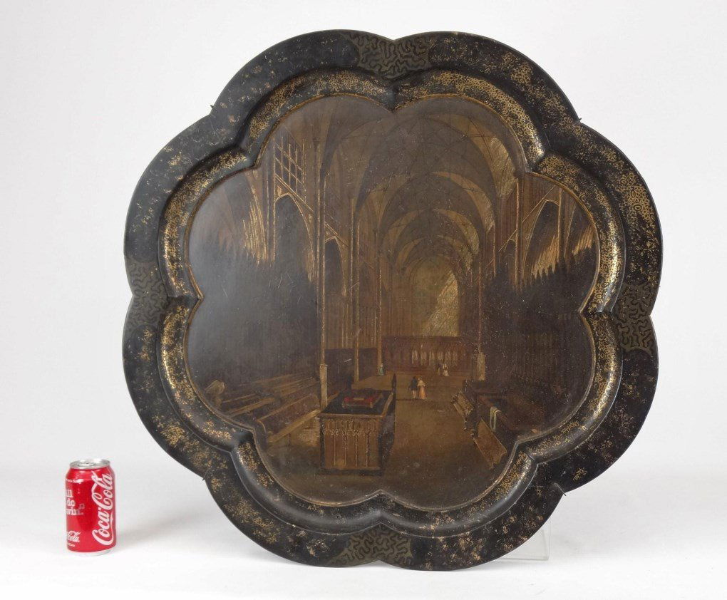19th c. Papier Mache Tray (1 of 5)