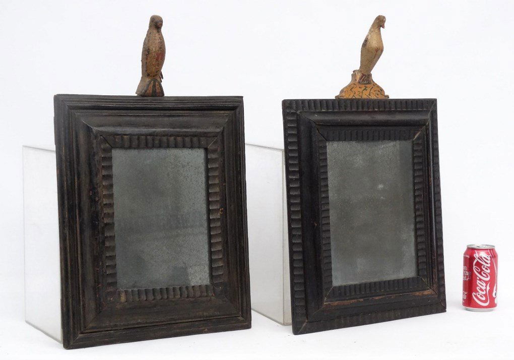 Pair 19th c. Folk Art Frames (1 of 10)