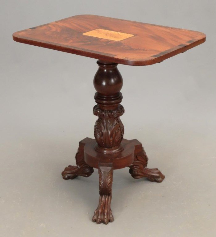 19th c. Empire Mahogany Candlestand (1 of 3)
