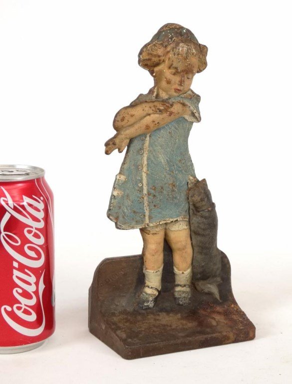 Cat Scratching Girl Doorstop (1 of 6)