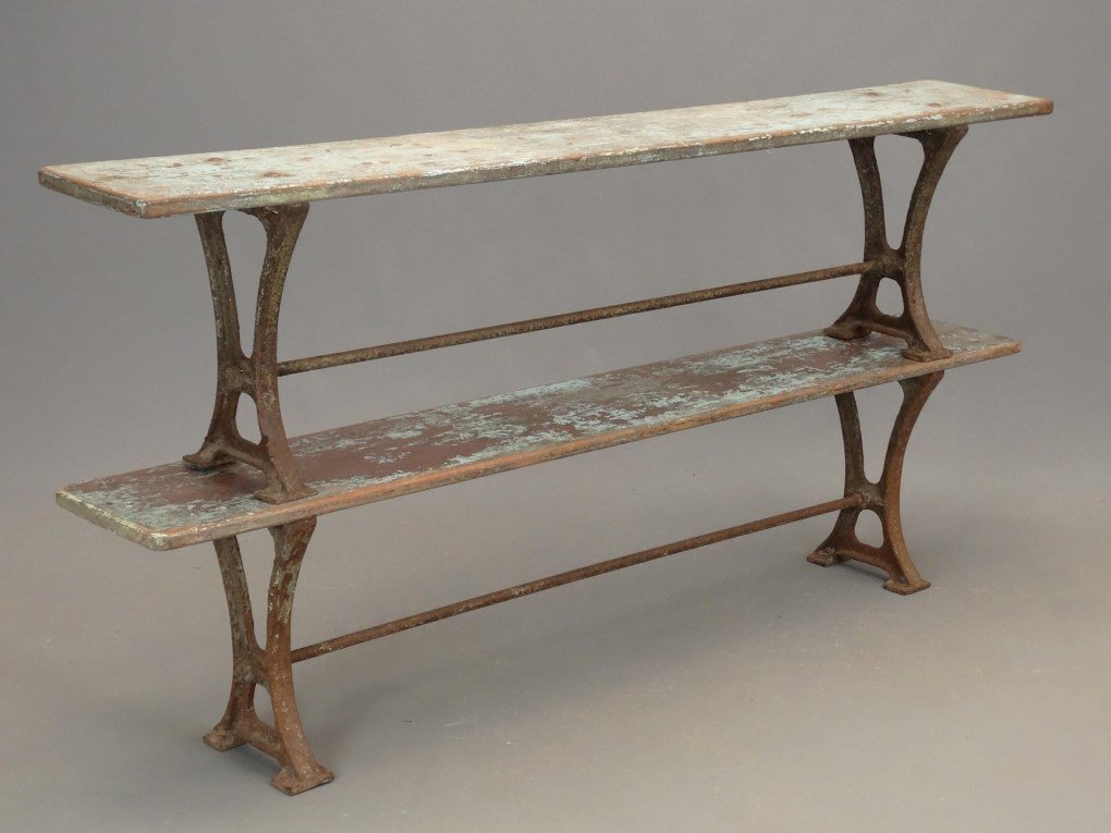 Pair Iron And Wood Benches (1 of 5)