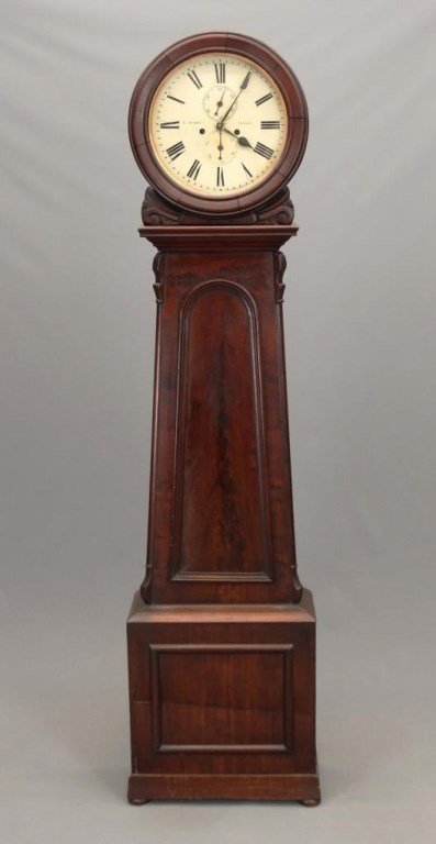 19th c. Scottish Drum Head Grandfather Clock (1 of 10)