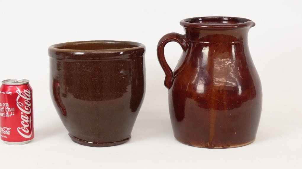 19th c. Redware Lot (1 of 4)